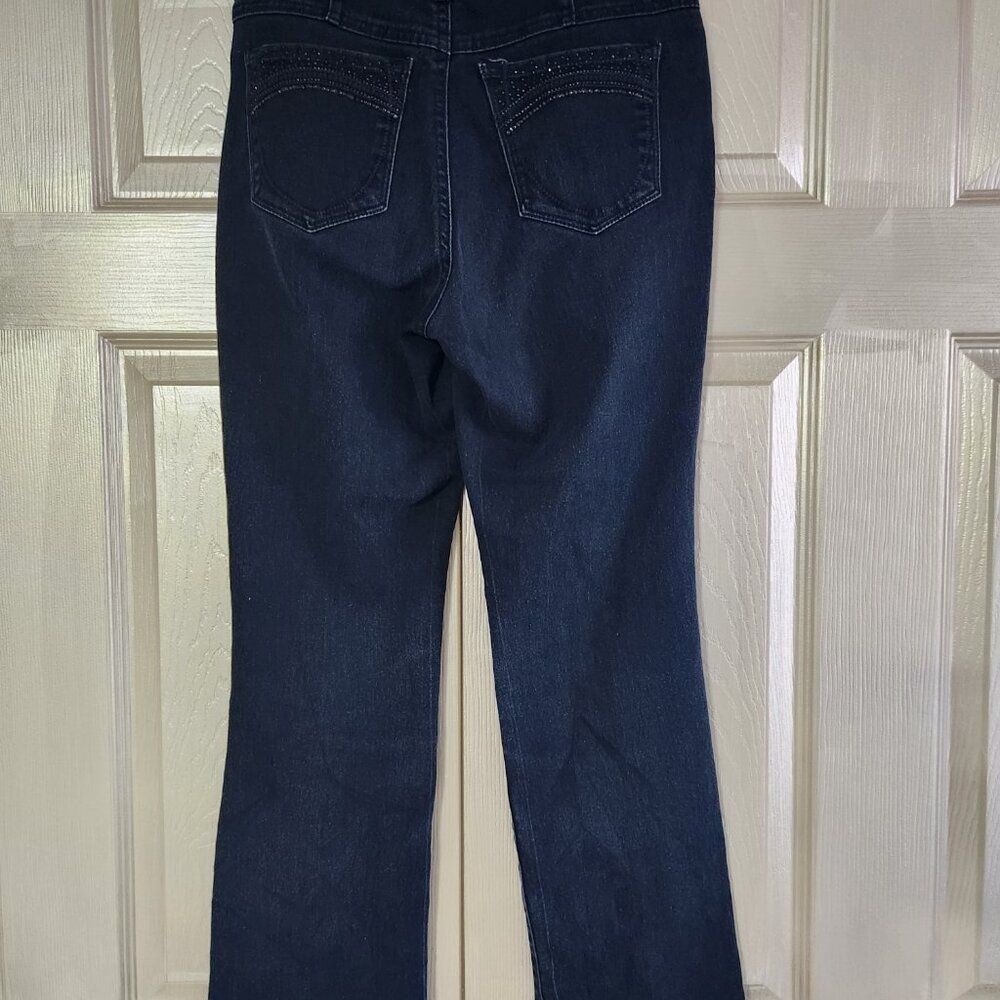 Gloria Vanderbilt Bling Pocket Slimming Jeans Size 6P - Picture 3 of 5